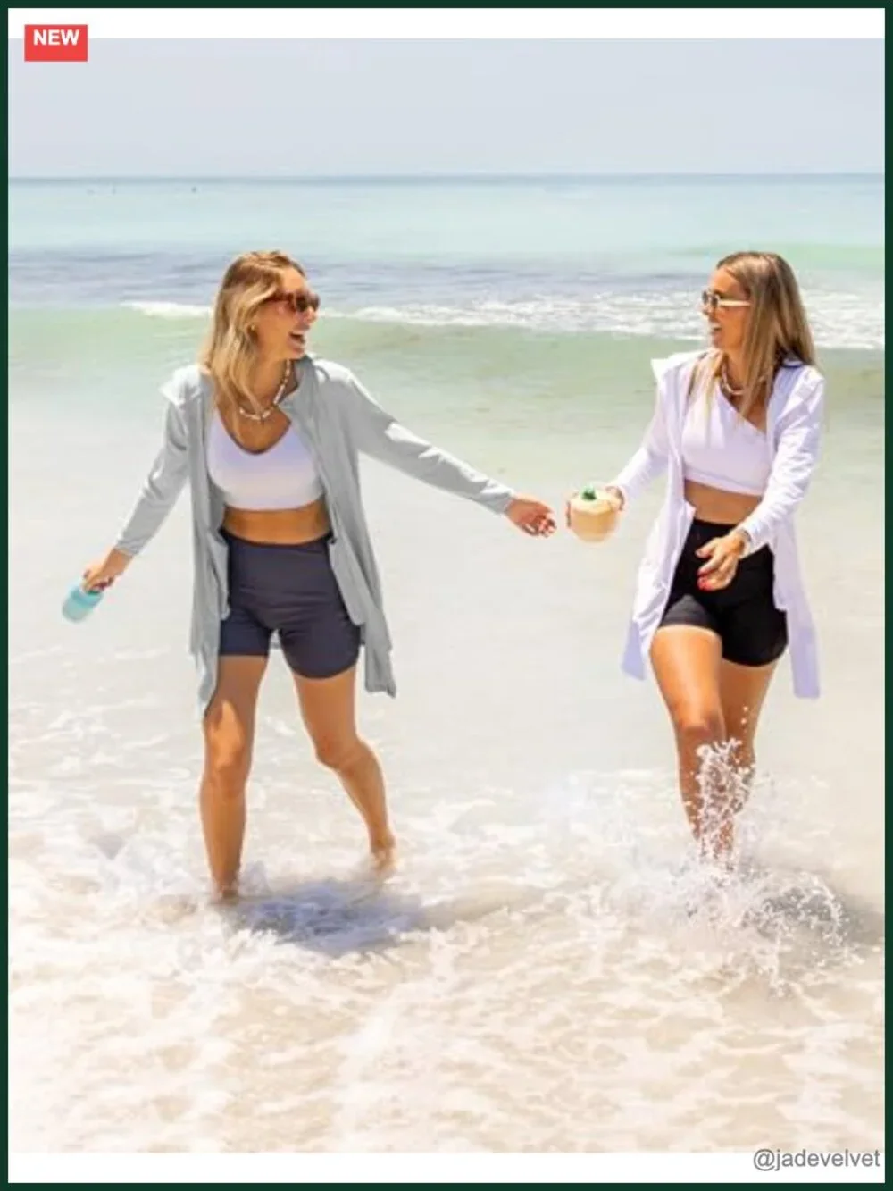 UPF50+ Long Sleeve Sun Hoodie Zip Swim Cover Up UV Jacket Lightweight